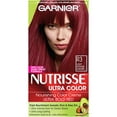 thumbnail image 1 of Garnier Nutrisse Ultra Color Nourishing Hair Color Creme, R3 Light Intense Auburn (Packaging May Vary), Pack of 1, 1 of 5