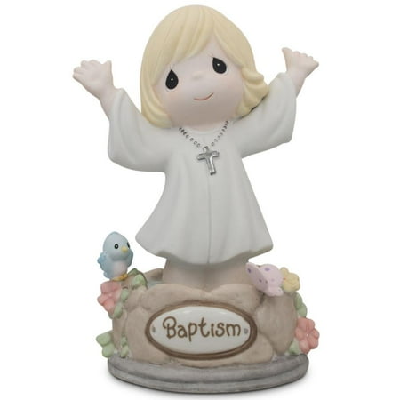 Porcelain Little Girl Figurine - Girl Immersed in God's Love Porcelain Communion Figurine 5.5 Inches
