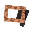 thumbnail image 2 of ThisWear Gifts For All By Rachel Olevia Dog Lover Gift French Bulldog Paw Prints Natural Wood Engraved 4x6 Landscape Picture Frame Wood, 2 of 6