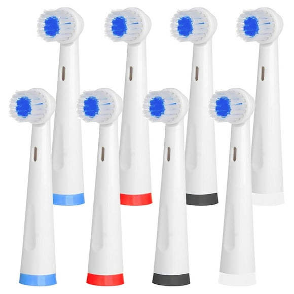 Pursonic Têtes de Brosse à Dents Électrique Rotatives - Lot de 8 Têtes de Brosse à Dents de Rechange pour Soins des Dents et des Gencives - Têtes de Brosse à Dents pour RET20USB, RET20USB-BK & RET200 (Blanc)