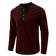 thumbnail image 4 of Camisas de Hombre Camisas de Manga Larga Jersey Con Botón Fondo de Cuello Redondo Top Odeerbi  ODB176038, 4 of 6