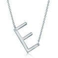 thumbnail image 1 of 925 Sterling Silver Italian High Polish 20mm Personalized Sideways Block Initials 16+2’’ Chain Necklace Gift for Women or Girls, 1 of 5