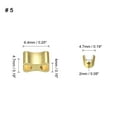thumbnail image 2 of 16 Juegos Cremallera Deslizantes Retenedores, #5 Superiores Topes e Inferiores Topes para Bolsos Abrigos Chaquetas Cerradas Cremalleras Reemplazo, Claro Dorado, 2 of 6