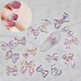 thumbnail image 2 of UDIYO 50Pcs DIY Nail Decoration Aurora Color 3D Bow Charms Accessories Nail Art Charms Manicure Ornaments for Nail Salon, 2 of 7