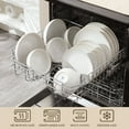 thumbnail image 3 of vancasso 16 Pieces Dinnerware Sets, Stoneware Plates and Bowls Set for 4, White Dish Set, 4 Different Patterns, 3 of 10