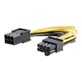 thumbnail image 1 of StarTech.com PCI Express 6 pin to 8 pin Power Adapter Cable - Power cable - 6 pin PCIe power (F) to 8 pin PCIe power (M) - 6.1 in - yellow - PCIEX68ADAP - Power cable - 6 pin PCIe power (F) to 8 pin PCIe power (M) - 6.1 in - yellow - for P/N: ATX2POWER430, ATX2POWER530, 1 of 5