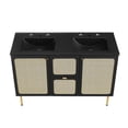 thumbnail image 6 of Modway Chaucer 48" Double Sink Wood & Metal Bathroom Vanity in Black, 6 of 17
