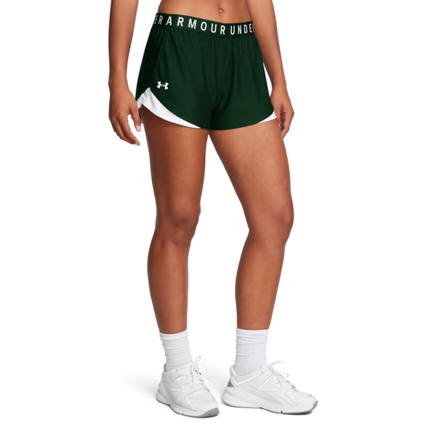 Shorts Under Armour Mujer Play Up 3.0 Extra Pequeño Verde/Blanco