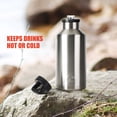 thumbnail image 6 of Ozark Trail 64 oz Stainless Steel Insulated Water Bottle with Chug Lid & Handle, Leak-Proof, Wide-Mouth Reusable Travel Water Bottle, Silver, 6 of 9