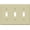 Ivory, variant on Enerlites Triple Light Switch Wall Plate, Gloss Finish, Standard Size 3-Gang 4.50" x 6.38" Toggle Switch Cover, 8813-W, White