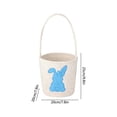 thumbnail image 3 of PEIBang Easter Bunny Basket Egg Buckets,Cute Cotton Tote Bags Egg Hunt Basket for Easter Party Gifts, 3 of 6