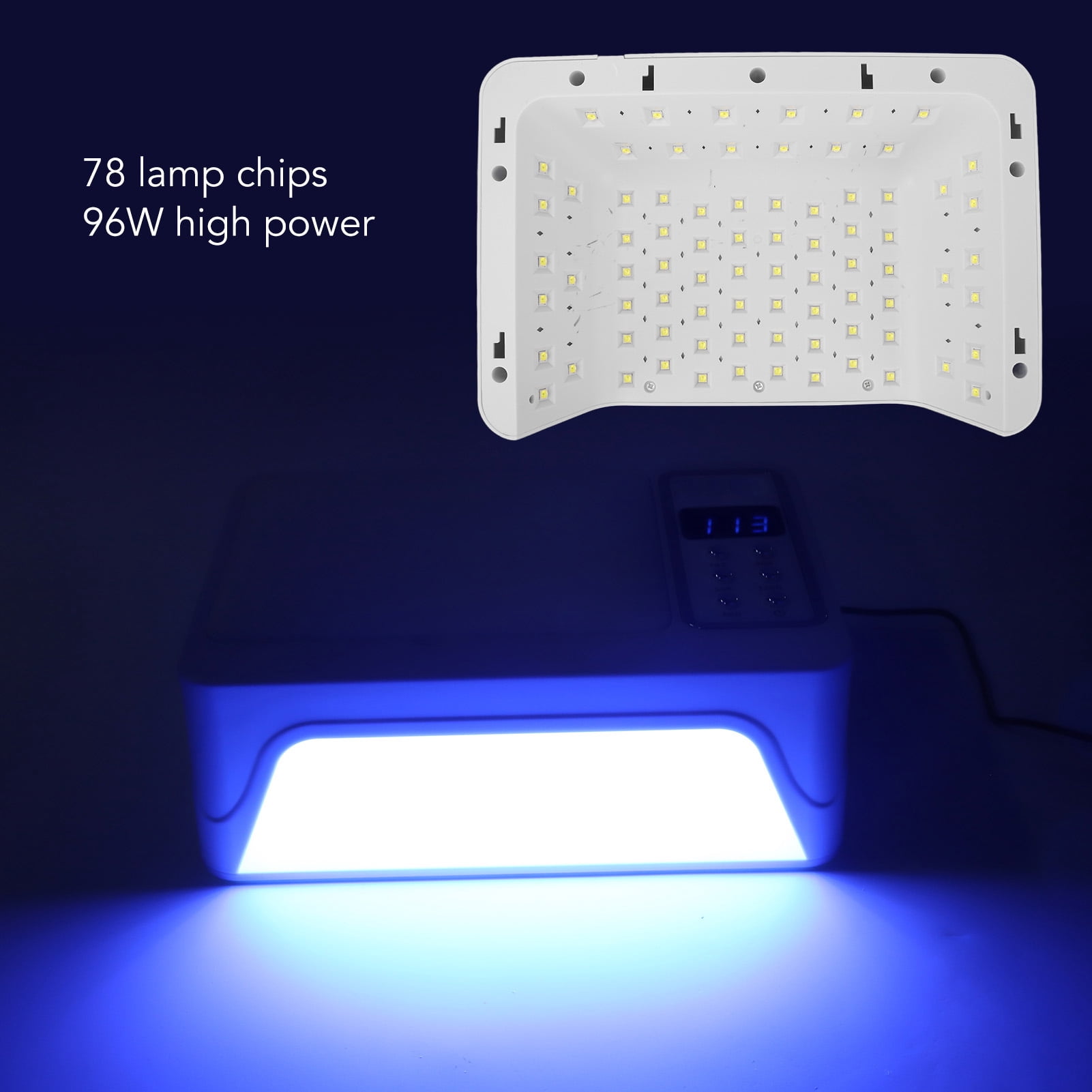Xirurus Large Space LED Nail Light Machine with Phone Stand for Art Salon Professional Nail Lamp Dryer, 11 inches / 28 cm