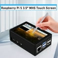 thumbnail image 3 of 52Pi 3.5 inch HDMI Touch Screen with Case for Raspberry Pi 5, w/ Official Active Cooler for Pi 5, 3 of 13