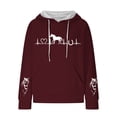 thumbnail image 6 of VUPSGEZ Women's Hoodies 2023 Horse Pattern Print Long Sleeve Casual Drawstring Trendy Pullover Tops, 6 of 6