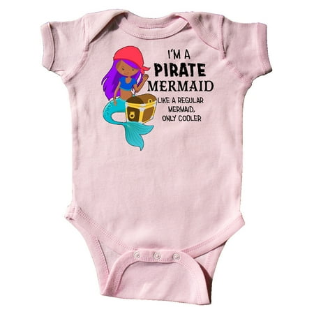 

Inktastic I m a Pirate Mermaid-like a regular mermaid only cooler Gift Baby Boy or Baby Girl Bodysuit