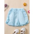 thumbnail image 4 of YASUTNKS Toddler Girl Summer Shorts Palid Pattern Lotus Edge Cute Casual Fashion Comfortable Soft Shorts, 4 of 9