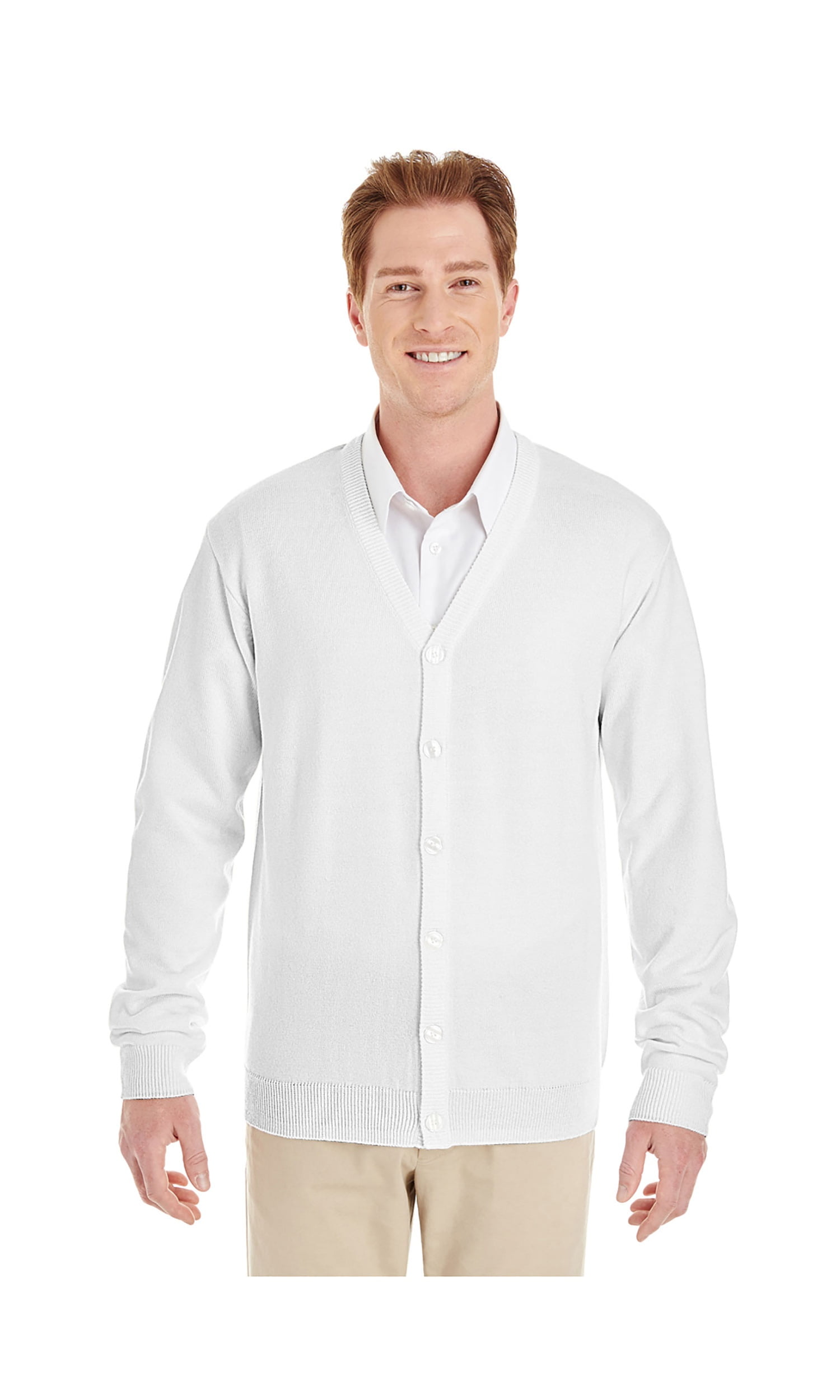 front button sweater mens