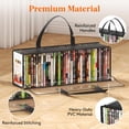 thumbnail image 3 of Bolsas de almacenamiento de DVD Lifewit de PVC transparente con asas, paquete de 4, 3 of 8