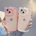 thumbnail image 2 of Sanrio-funda transparente Original de Hello Kitty para iPhone, carcasa bonita y suave a prueba de golpes para modelos 14, 13, 11, 12 Pro Max, XS, XR, 8 Plus, Y2K, 2 of 4