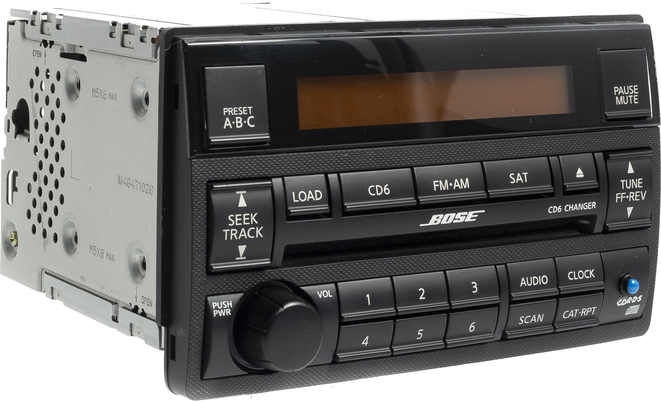 Restored 2005-2006 Nissan Altima AM FM Radio 6 Disc CD Player Bluetooth Black 28185ZB201 (Refurbished)