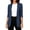 Z2-Navy-blazers for women, variant on Qzwdhjm Women's Blazers Shawl Lapel Ruched 3/4 Sleeve Open Front Blazer Jacket Solid Color Office Casual Suit Jackets for Business Work