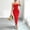 Red, variant on Bnwani Summer Dresses for Women,Dresses for Women,Solid,Side Split,V-Neck,Sleeveless,Red,M