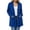 Blue, variant on Admvng Women's Outerwear Button Long Sleeve Coat Casual Jacket