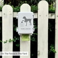 thumbnail image 3 of Porta bolsas para excremento de perro Onybte montado en pared para exteriores con 8 rollos, 3 of 6