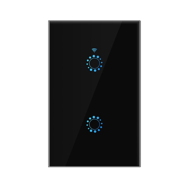 Mistaha Wi-Fi Smart Switch Light Switch Voice Control, Remote Control, Touch Control Compatible with Alexa Google Assistant Schedule, Timer, Countdown Needs Neutral Wire No Hub Required 95-250V
