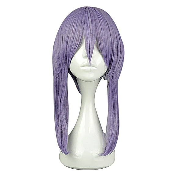 Unique Bargains Wigs for Women 19" Deep Blue Wigs with Wig Cap