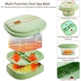 thumbnail image 6 of UNIFULL Foot Spa Bath with Heat and Temperature Control, Massager Roller, Bubble, Remote Control, Pedicure Kit, Red Light, Large Heating Foot Bath-Green, 6 of 11