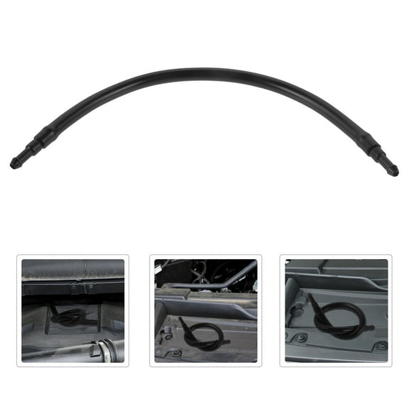 KONTONTY 1 Set Black Plastic Windshield Washer Hose for Car Windshield Washer Tubing