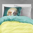 thumbnail image 2 of Halloween Scary  English Bulldog Red White Fabric Standard Pillowcase, 2 of 2