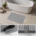 thumbnail image 6 of SIXHOME Bathroom Rugs Non Slip Bath Mat Chenille Soft Absorbent Quick Dry Bath Rugs for Bathroom Floor with Rubber Backing Machine Washable Bathmat Boho Bathroom Decor 20"x32" Grey, 6 of 8