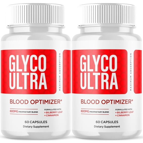 Glyco Ultra Blood Balance Support Pills Advanced Formula Vitamin Supplement GlycoUltra 120 Capsules