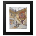 thumbnail image 2 of Hans Götzinger 15x18 Black Modern Framed Museum Art Print Titled - Hof in the Barrel Building House, 2 of 5