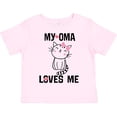 thumbnail image 3 of Inktastic My Oma Loves Me Girls Gift Girls Toddler T-Shirt, 3 of 5