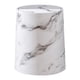 thumbnail image 1 of Cubo de basura con diseño de mármol y tapa giratoria, moderno para la cocina. Fácil mantenimiento. Blanco Talla S, 1 of 9