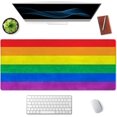 thumbnail image 3 of Extended Gaming Mouse Pad (35.4x15.7 in), Large Non-Slip Rubber Base Mousepad with Stitched Edges, Waterproof Keyboard Mouse Mat Desk Pad for Work, Game, Office, Home - LGBT Colored Flag of Gay, 3 of 6