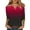 Red, variant on Women Clearance Basic Tee Fall Tops 3/4 Sleeve Tops For Women Summer Notched V Neck Plain T Shirts Casual Cute Three Quarter Length Blouses Comfy Casual Vacation