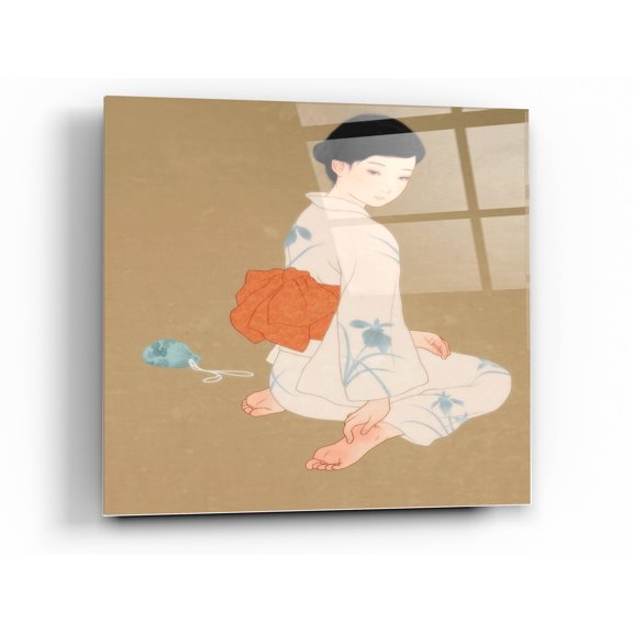 Epic Art 'After The Summer Festival' by Sai Tamiya, Acrylic Glass Wall Art, 36"x36"