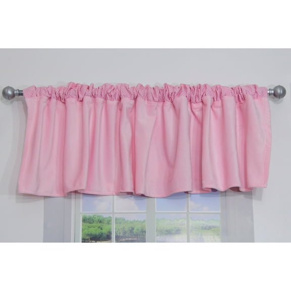 Nurture Imagination Pink Plush Window Valance