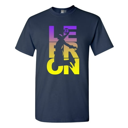 Lebron 23 Los Angeles LA Basketball Sports Fan Wear DT Adult T-Shirt (Best Basketball T Shirts)
