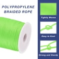 thumbnail image 3 of Cuerda de polipropileno trenzada Uxcell de 1/16 de pulgada, cuerda de nylon de 328 pies para tendedero, camping, exterior, verde fruta, 3 of 6