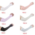 thumbnail image 2 of Naiovety Fundas de brazo para correr y ciclismo con mangas de brazo súper elásticas, mangas de verano, calentador solar, orificio para el Ciclismo negro, 2 of 6