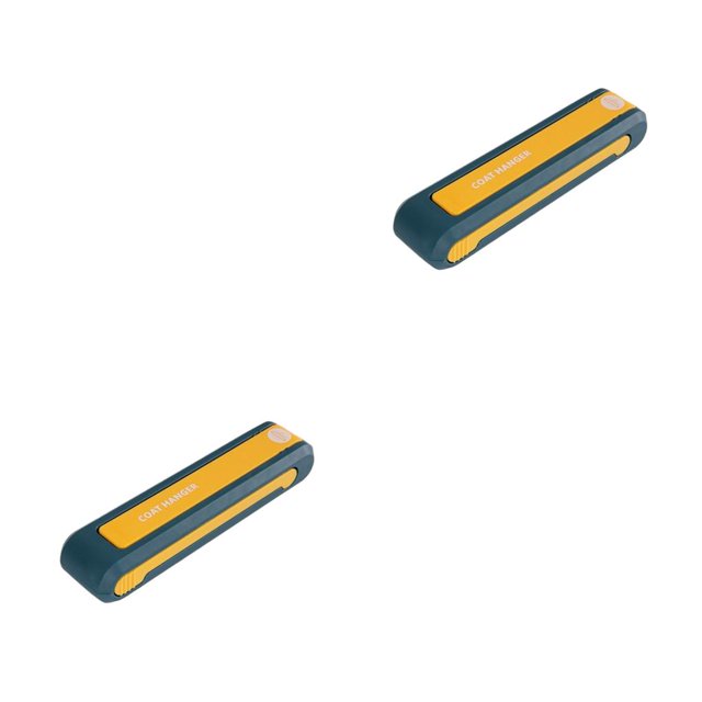 Soporte para colgar ropa Matsuzay resistente al agua montado en la pared plegable Clip Azul amarillo 2Conjunto
