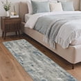 thumbnail image 3 of KUETH 2x7 Area Rugs for Abstract Gray & Blue Throw Rug – Machine Washable Entryway Carpet with Non-Slip Gripper, Distressed Vintage Style Accent Mat for Bedroom Living Room, Aesthetic Indoor Doormat, 3 of 9