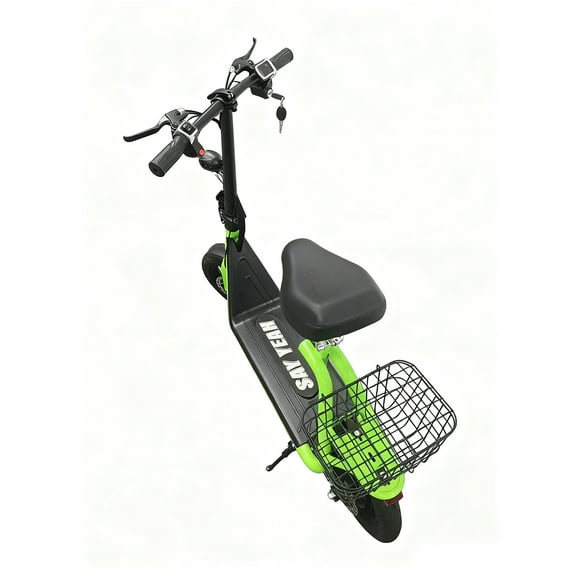 SAY YEAH  E-Bike,Foldable 500W Electric Scooter with Seat for adults,Electric Scooter with Adjustable Seat,Up to 20 Miles,Top Speed 20mph