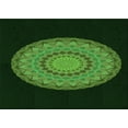 thumbnail image 1 of Ahgly Company Machine Washable Indoor Rectangle Transitional Dark Lime Green Area Rugs, 7' x 9', 1 of 7