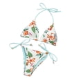 thumbnail image 1 of Damas con almohadilla en el pecho Sin correa sexy de acero Bikini con estampado dividido Conjunto de dos piezas Fridja  nalpqowj59664, 1 of 6